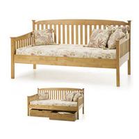 Serene Eleanor 3FT Single Wooden Day Bed - Oak