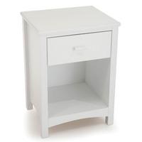 serene eleanor 1 drawer bedside table opal white