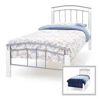 serene tetras white 3ft single metal bedstead