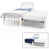 Serene Tetras White 3FT Single Metal Guest Bed