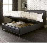 Serene Catania 4FT Small Double Leather Ottoman Bedstead