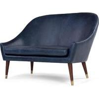 seattle 2 seater sofa oxford blue premium leather
