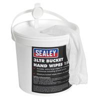 sealey scw3 hand wipes bucket 3ltr pack of 150