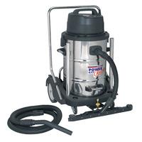 sealey pc477 industrial wet amp dry vacuum cleaner 77ltr stainless d
