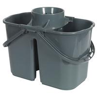 sealey bm07 mop bucket 15ltr 2 compartment