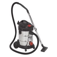 sealey pc300sdauto vacuum cleaner industrial 30ltr 1400w230v stai