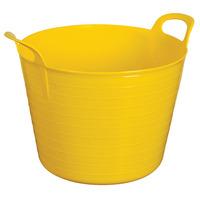 sealey sft40y heavy duty flexi tub 40ltr yellow