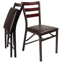 Set of 2 Folding Dining Chairs