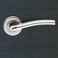 Serozzetta Cuatro SZC040 Lever Latch Handles on Round Rose