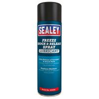 sealey scs036 freeze shock amp release spray lubricant 500ml pack of 6
