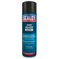 Sealey SCS024 VHT Paint Black 500ml Pack of 6