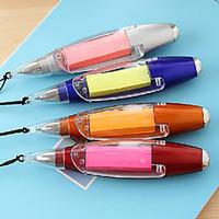 Self-Stick Note Flashlight Ballpoint Pen(Random Color)