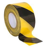 Sealey BTBY Hazard Warning Barrier Tape 80mm x 100m Black/Yellow N...