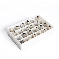 set of 24 a baking quality 304 stainless steel 24 head decorating mout ...