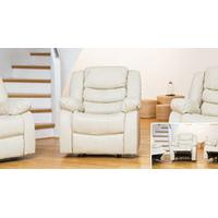 Seville reclining armchair cream