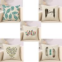 set of 5 vintage colorful baroque feather design pillow cover classic  ...