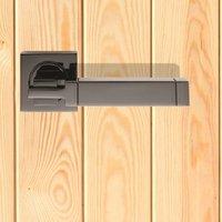 serozzetta cube szm320 lever latch handles on square rose