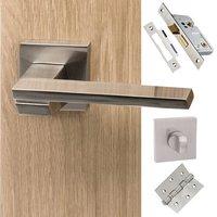 senza pari giovanni bathroom lever on flush rose satin nickel handle p ...