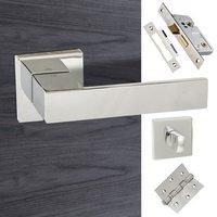 senza pari panetti bathroom lever on flush rose satin nickel handle pa ...