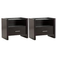 Set of 2 x Denver 1 Drawer Bedsides