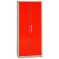 seville 2 door wardrobe red