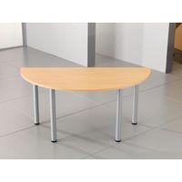 SEMI CIRCULAR MEETING TABLE BEECH - WXDXH: 800 X 1210 X 725