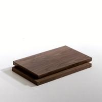 Set of 2 Taktik Walnut Shelves, Length 60cm