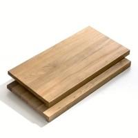 Set of 2 Taktik Solid Oak Shelves, Length 110cm