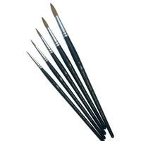 Series 7 Water Color Sable Round Brush [Set of 3] Size: 4 (Set of 3)