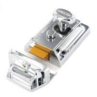 Securit Polished Chrome Night Latch (3 Keys) - Standard