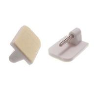 self adhesive stick on end hooks for net curtain wire white pack of 20 ...