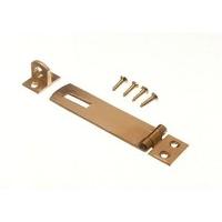 security hasp and staple for pad locks brass 75mm with screws pack of  ...