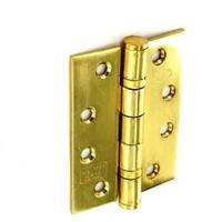 Securit Stainless Steel B.B. Hinges Polished Brass (1 1/2 Pair) - 100mm