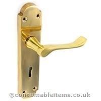 Securit Victorian Regency Lock Handles (Pair) - 200mm