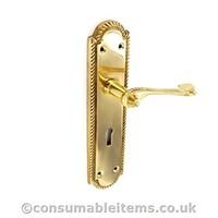 Securit Georgian Lock Regency Style Handles (1 Pair) - 210mm