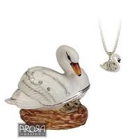 Secrets from Hidden Treasures 1035 Swan Trinket Box