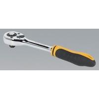 Sealey S0853 Ratchet Wrench Comfort Grip Flip Reverse, 1/ 2-inch Square Drive