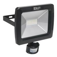 Sealey LED089 Floodlight with Wall Bracket & PIR Sensor 70W SMD LED 230V