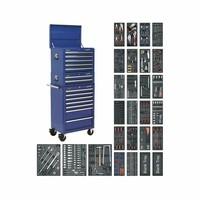 Sealey SPTCCOMBO1 Tool Chest Combination 14 Drawer with Ball Bearing Slides - Blue & 1179pc Tool Kit