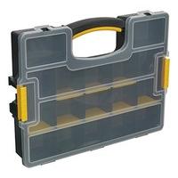 sealey apas15a stackable parts storage case with removable compartment ...