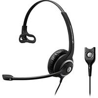 sennheiser sc 232 monaural head band black headset headsets wired call ...