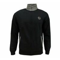 sergio tacchini mens chandler fleece full zip track top black