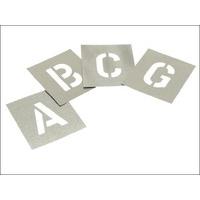 set of zinc stencils letters 6instencils 