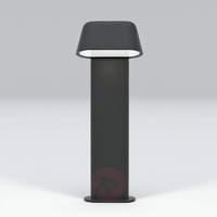sentinel modern pillar lamp dark grey