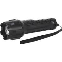 Sealey LED050 Rubber Waterproof Torch 1W CREE LED 2 x AA Cell