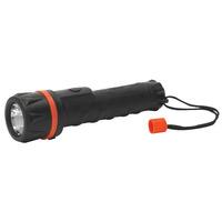 sealey rt206 rubber torch 2 x aa cell