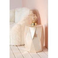 Serena Geo Caged Table Lamp, GOLD