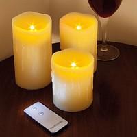 Set of 3 LED Candles