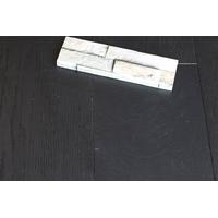 Select Engineered Oak Jet Black Brushed UV Lacquered 14/3mm By 190mm By 1900mm