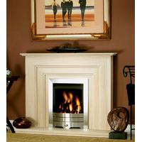 Seville Limestone Fireplace Package With Gas Fire